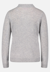 Kaschmir-Pullover mit Stehkragen / Rückseite