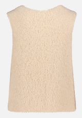Strickweste mit Rundhalsausschnitt / Rückseite