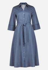 Hemdblusenkleid mit 3/4 Arm / Vorderseite