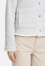 Tweedblazer mit Fransen / Detailbild