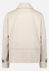 Wolljacke mit Kragen / Rückseite