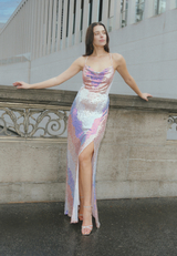 Abendkleid mit Pailletten / Imagebild