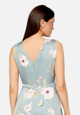 Abendkleid mit Blumenprint / Detailbild