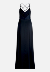 Abendkleid mit V-Ausschnitt / Rückseite