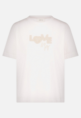 Baumwollshirt mit Rundhalsausschnitt / Vorderseite