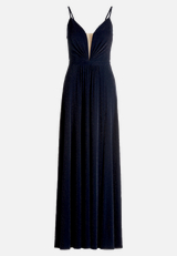 Abendkleid mit Lurexfaden / Vorderseite