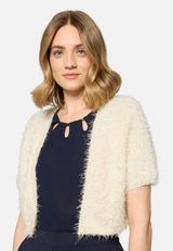 Sommer-Strickjacke mit Effektgarn / Detailbild