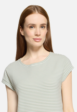 Casual-Shirt mit Gummizug / Detailbild