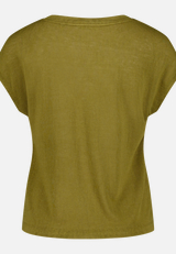 Basic-T-Shirt  mit V-Ausschnitt / Rückseite