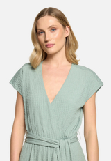 Jumpsuit mit Bindegürtel / Detailbild