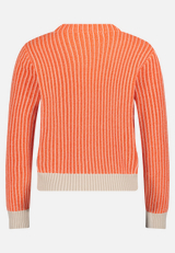 Strickpullover mit Strickdetails / Rückseite