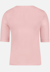 Basic-T-Shirt mit V-Ausschnitt / Rückseite