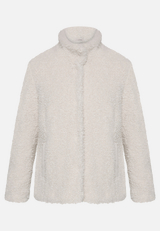Plüschjacke mit Stehkragen / Vorderseite