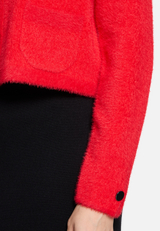 Strick-Cardigan mit aufgesetzten Taschen / Detailbild