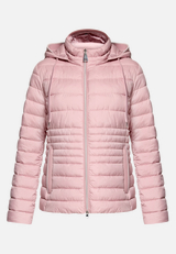Steppjacke leicht mit abnehmbarer Kapuze / Vorderseite