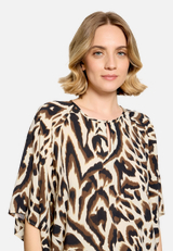 Casual-Bluse mit Muster / Detailbild