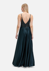 Abendkleid mit Placement / Modellfoto Rückseite