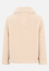 Plüschjacke mit Kragen / Rückseite