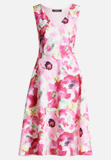 Cocktailkleid mit Blumenprint / Vorderseite