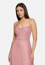 Abendkleid im Glitzer-Look / Detailbild