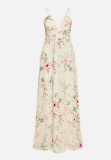Abendkleid mit Muster / Vorderseite