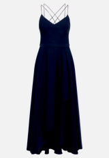 Abendkleid mit Volant / Vorderseite