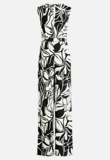 Jumpsuit mit Bindegürtel / Rückseite