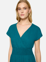 Maxikleid mit geraffter Taille  / Detailbild