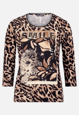 Basic Shirt mit Print / Vorderseite