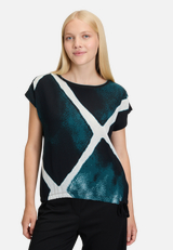 Casual-Shirt mit Print / Modellfoto Vorderseite