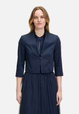 Bolero-Jacke unifarben / Modellfoto Vorderseite