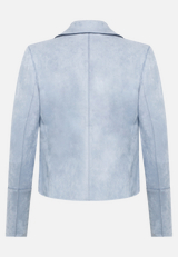 Blazer-Jacke mit offenem Saum / Rückseite