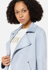 Blazer-Jacke mit offenem Saum / Detailbild