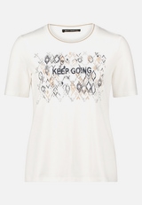 Basic Shirt mit Placement / Vorderseite