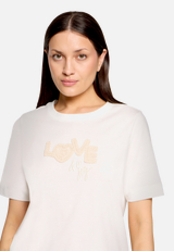 Baumwollshirt mit Rundhalsausschnitt / Detailbild