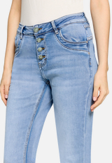 Boyfriend-Jeans im Vintage-Look / Detailbild