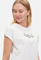 Baumwollshirt mit Ärmelaufschlag / Detailbild