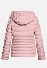 Steppjacke leicht mit abnehmbarer Kapuze / Rückseite