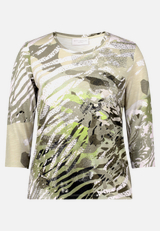 Basic Shirt mit Print / Vorderseite