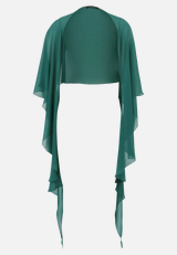 Chiffonstola mit Volant / Vorderseite
