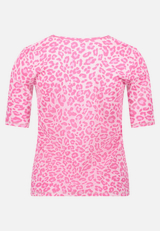 Basic Shirt mit Rippenstruktur / Rückseite