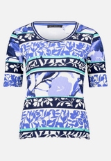 Basic Shirt mit Rippenstruktur / Vorderseite