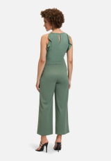 Jumpsuit mit Volant / Modellfoto Rückseite