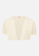 Sommer-Strickjacke mit Effektgarn / Vorderseite