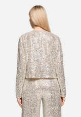 Blouson mit Pailletten / Modellfoto Rückseite