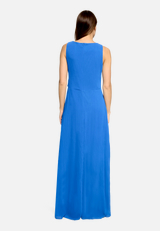 Abendkleid mit Volant / Modellfoto Rückseite