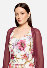 Bolero-Jacke mit gekräuseltem Ausschnitt / Detailbild