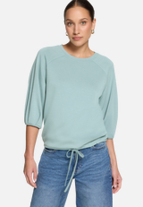 Sweatshirt  mit Tunnelzug  / Modellfoto Vorderseite