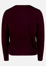 Feinstrickjacke mit Rundhalsausschnitt / Rückseite