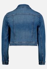 Jeansjacke mit Waschung / Rückseite